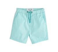 Mjjsk Chino-Shorts für Mädchen und Jungen, leger, einfarbig, elastische Taille, Schule, kurze Hose, Kinder, leichte Schlupfshorts mit Taschen, blau, 4-5 Jahre