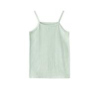 Mjjsk Mädchen Camisole Unterhemden, atmungsaktiv, weich, Spaghettiträger, einfarbig, Basic-Tank-Top, Kinder, leicht, ärmellos, für den Alltag, grün, 5-6 Years