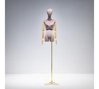 MJMLUCK Schaufensterpuppen-Torso, verstellbare Schaufensterpuppe, hängender Modetorso, Verstellbarer Schaufensterpuppenständer, für Pullover, T-Shirts, Jacken, Kleider, Blusen, Tops, graue, GOL