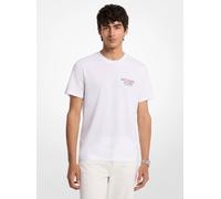 MK Bedrucktes T-Shirt aus Baumwolle - Weiss - Michael Kors