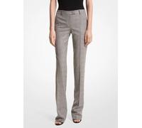 MK Bestickte Hose Carolyn aus Stretch-Wolle mit Glencheck-Karomuster - Schwarz - Michael Kors