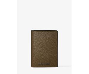 MK Bifold-Kartenetui Hudson aus gekrispeltem Leder - Grün - Michael Kors