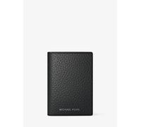 MK Bifold-Kartenetui Hudson aus gekrispeltem Leder - Schwarz - Michael Kors