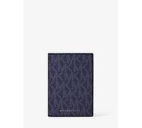 MK Bifold-Kartenetui Hudson Mit Signature-Logomuster - Blau - Michael Kors