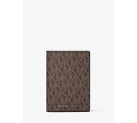 MK Bifold-Kartenetui Hudson mit Signature-Logomuster - Braun - Michael Kors
