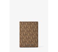 MK Bifold-Kartenetui Hudson Mit Signature-Logomuster - Natur - Michael Kors