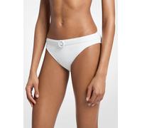 MK Bikinihose mit Logo und Gürtel - Weiss - Michael Kors