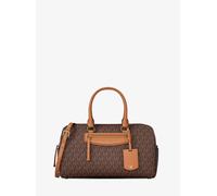 MK Bowling-Umhängetasche Jet Set Travel Medium mit Signature-Logomuster - Braun - Michael Kors