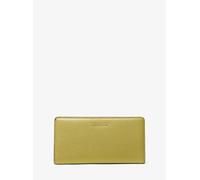 MK Brieftasche Bryant Large Aus Gekrispeltem Leder Mit Druckknopfverschluss - Grün - Michael Kors