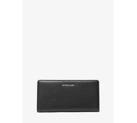 MK Brieftasche Bryant Large Aus Gekrispeltem Leder Mit Druckknopfverschluss - Schwarz - Michael Kors