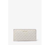 MK Brieftasche Bryant Large Mit Signature-Logomuster Und Druckknopfverschluss - Natur - Michael Kors