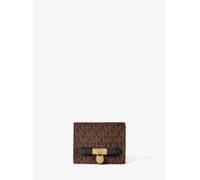 MK Brieftasche Hamilton Moderne Small Mit Signature-Logomuster - Braun - Michael Kors