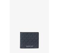 MK Brieftasche Hudson mit Signature-Logomuster - Blau - Michael Kors