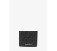 MK Brieftasche Hudson mit Signature-Logomuster - Schwarz - Michael Kors