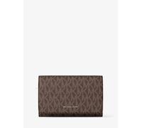 MK Brieftasche Jet Set Large mit Signature-Logomuster - Braun - Michael Kors