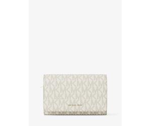 MK Brieftasche Jet Set Large mit Signature-Logomuster - Natur - Michael Kors