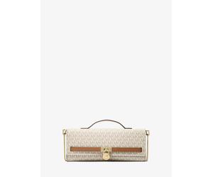 MK Clutch Hamilton Moderne Medium mit Signature-Logomuster - Natur - Michael Kors