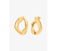 MK Creolen Aus Messing Mit Edelmetallbeschichtung Im Panzerkettendesign - Goldton - Michael Kors