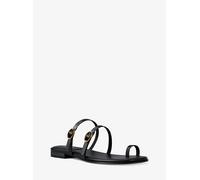 MK Flache Sandale Kya aus Leder - Schwarz - Michael Kors