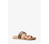 MK Flache Sandale Mandy Mit Signature-Logomuster - Braun - Michael Kors