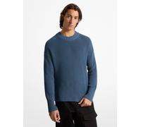 MK Gerippter Pullover Aus Baumwolle - Blau - Michael Kors