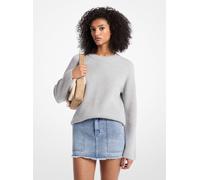 MK Gerippter Pullover Aus Wolle - Grau - Michael Kors