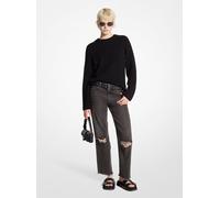 MK Gerippter Pullover Aus Wolle - Schwarz - Michael Kors