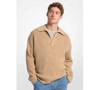 MK Gerippter Pullover Aus Wollgemisch - Braun - Michael Kors