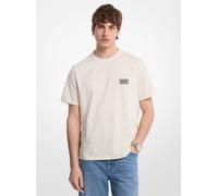 MK Grafik-T-Shirt Aus Baumwolle Mit Logo - Natur - Michael Kors