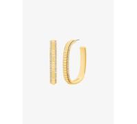 MK Große Creolen Aus Messing Im Goldton Mit Pavé - Goldton - Michael Kors