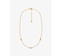 MK Halskette mit Logo aus Sterlingsilber mit Edelmetallbeschichtung - Goldton - Michael Kors