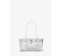 MK Handgewebte Henkeltasche Hamilton Moderne Small - Weiss - Michael Kors