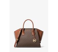 MK Henkeltasche Avril Large Mit Signature-Logomuster - Braun - Michael Kors