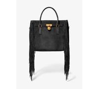 MK Henkeltasche Hamilton Moderne Large aus Wildleder mit Fransen - Schwarz - Michael Kors