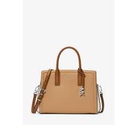 MK Henkeltasche Laila Medium aus Leder in Blockfarben - Braun - Michael Kors