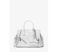 MK Henkeltasche Laila Medium aus Leder mit Kartenetui - Weiss - Michael Kors