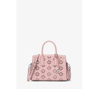 MK Henkeltasche Laila Small aus Leder mit Lasercut-Muster und Verzierung - Rosa - Michael Kors