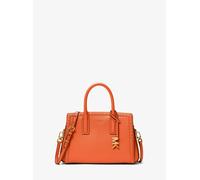 MK Henkeltasche Laila Small aus Leder mit Nietenbesatz - Orange - Michael Kors