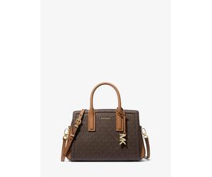 MK Henkeltasche Laila Small mit Signature-Logomuster - Braun - Michael Kors