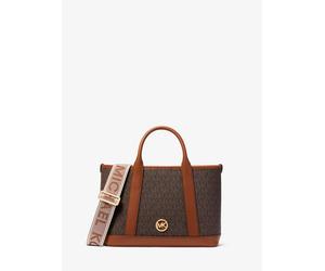 MK Henkeltasche Luisa Small Mit Signature-Logomuster - Braun - Michael Kors