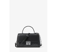 MK Henkeltasche Tribeca Extra-Small mit Signature-Logomuster - Schwarz - Michael Kors