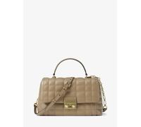 MK Henkeltasche Tribeca Medium aus abgestepptem Leder - Natur - Michael Kors