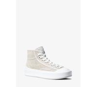 MK Hi-Top-Sneaker Jude Aus Baumwollmischung - Silberton - Michael Kors