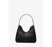 MK Hobo Bag Nayla Small aus gekrispeltem Leder - Schwarz - Michael Kors