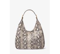 MK Hobo Bag Nolita Large Aus Leder Mit Schlangenprägung - Natur - Michael Kors