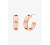 MK Huggie-Ohrringe mit Logo - Rosé-Goldton - Michael Kors
