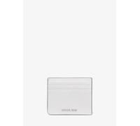 MK Kartenetui Hudson Aus Gekrispeltem Leder - Weiss - Michael Kors