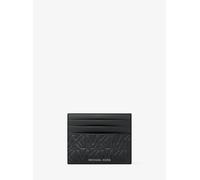 MK Kartenetui Hudson Mit Gestepptem Logomuster - Schwarz - Michael Kors