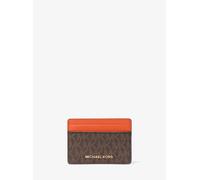 MK Kartenetui Jet Set mit Signature-Logomuster - Orange - Michael Kors