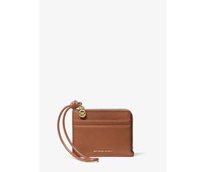 MK Kartenetui Jet Set Small aus gekrispeltem Leder mit Handschlaufe - Braun - Michael Kors